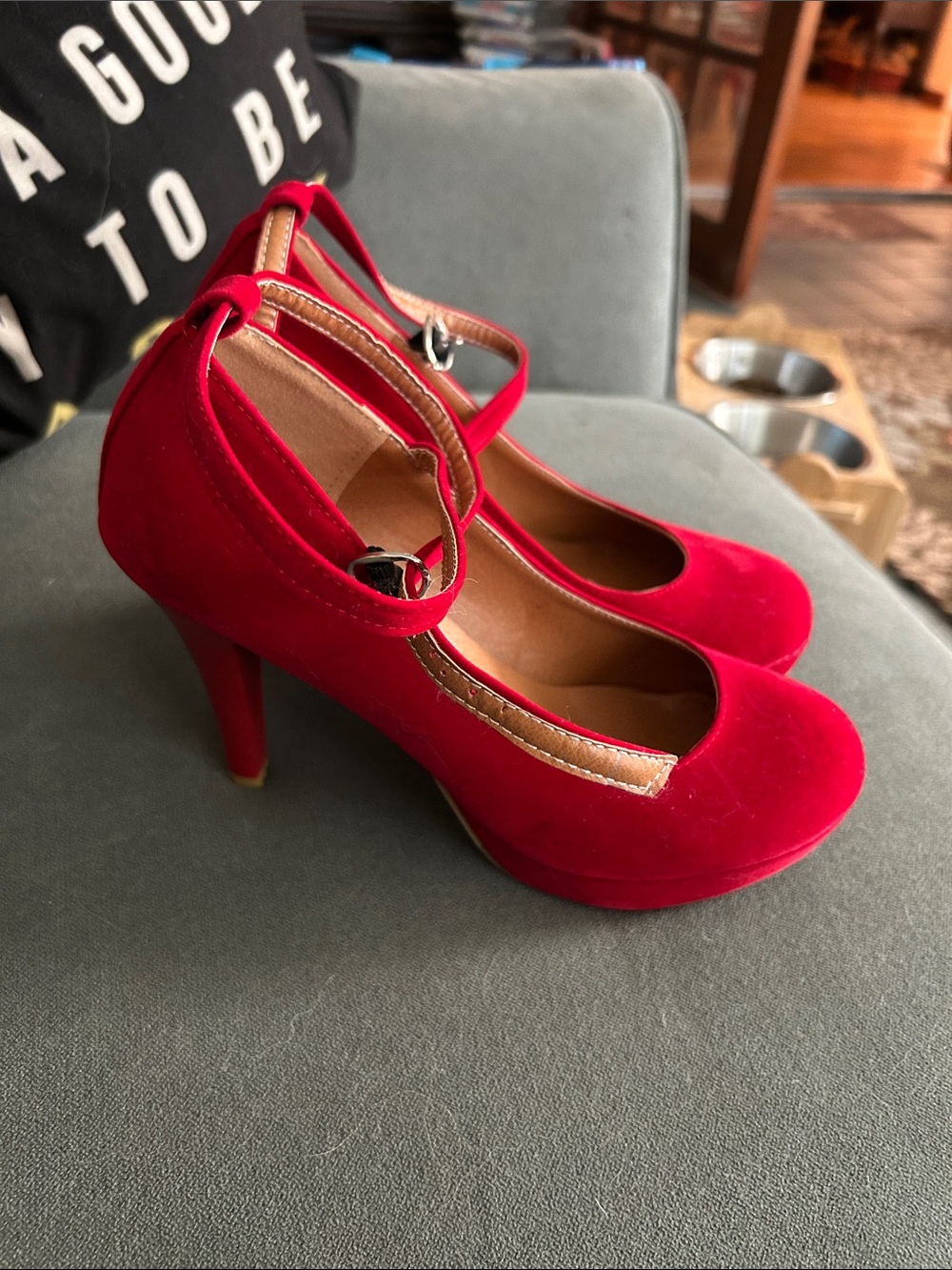 Red high heels